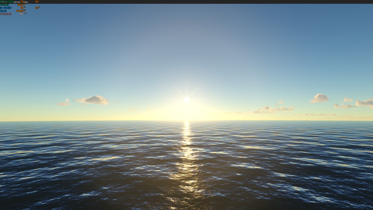 Ранняя демонстрация водной поверхности